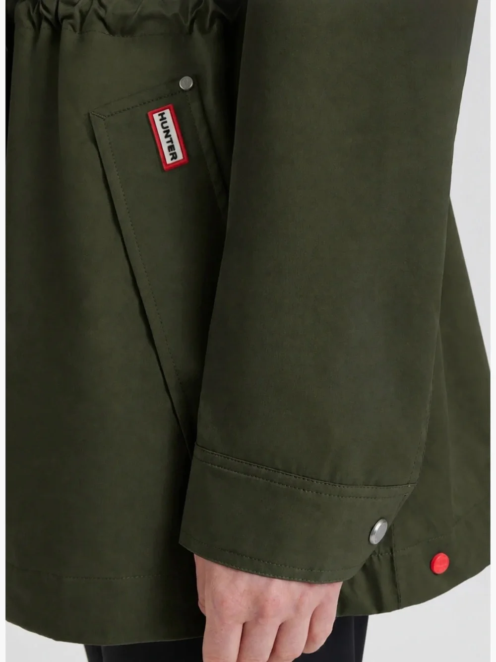 NWT-HUNTER Adela Water Repellent Cotton Canvas Hooded Jacket women’s size small